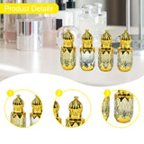 Maxbell Glass Roll on Bottles Beauty Personal Care Refillable Perfume Roller Bottles 4Pcs 6.8x2.5cm