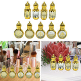 Maxbell Glass Roll on Bottles Beauty Personal Care Refillable Perfume Roller Bottles 4Pcs 6.8x2.5cm