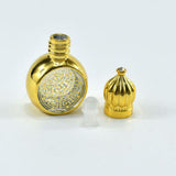 Maxbell Glass Roll on Bottles Beauty Personal Care Refillable Perfume Roller Bottles 5Pcs 6.1x3.6cm