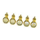 Maxbell Glass Roll on Bottles Beauty Personal Care Refillable Perfume Roller Bottles 5Pcs 6.1x3.6cm
