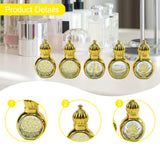 Maxbell Glass Roll on Bottles Beauty Personal Care Refillable Perfume Roller Bottles 5Pcs 6.1x3.6cm