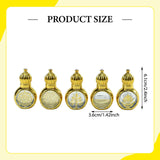 Maxbell Glass Roll on Bottles Beauty Personal Care Refillable Perfume Roller Bottles 5Pcs 6.1x3.6cm