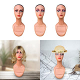 Maxbell Realistic Mannequin Head Showcase Manikin Head Bust for Hat Necklace Glasses Style A