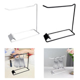 Maxbell Nail Fan Display Cards Holder Accessory for Salon Countertop 7.8x2.9x7.9inch Black