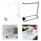 Maxbell Nail Fan Display Cards Holder Accessory for Salon Countertop 7.8x2.9x7.9inch Black