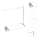 Maxbell Nail Fan Display Cards Holder Accessory for Salon Countertop 7.8x2.9x7.9inch White