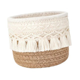 Maxbell Woven Rope Basket Cosmetic Display Case for Vanity Countertop Dressing Table 12x10 Brown