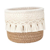 Maxbell Woven Rope Basket Cosmetic Display Case for Vanity Countertop Dressing Table 10x10 Brown