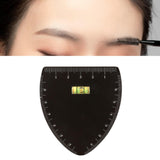 Maxbell Stainless Steel Eyebrow Stencil for Beginners Black Easy to Use Shaping Tool V Shape