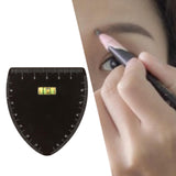 Maxbell Stainless Steel Eyebrow Stencil for Beginners Black Easy to Use Shaping Tool V Shape