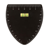 Maxbell Stainless Steel Eyebrow Stencil for Beginners Black Easy to Use Shaping Tool V Shape