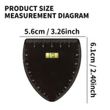 Maxbell Stainless Steel Eyebrow Stencil for Beginners Black Easy to Use Shaping Tool V Shape