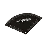 Maxbell Stainless Steel Eyebrow Stencil for Beginners Black Easy to Use Shaping Tool Fan Shape
