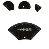 Maxbell Stainless Steel Eyebrow Stencil for Beginners Black Easy to Use Shaping Tool Half Fan Shape