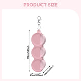 Maxbell Portable Empty Cosmetic Containers Silicone Cosmetic Lotion Bottles for Home Pink