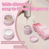 Maxbell Portable Empty Cosmetic Containers Silicone Cosmetic Lotion Bottles for Home Pink