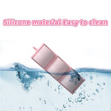 Maxbell Portable Empty Cosmetic Containers Silicone Cosmetic Lotion Bottles for Home Pink