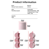 Maxbell Portable Empty Cosmetic Containers Silicone Cosmetic Lotion Bottles for Home Pink