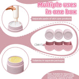 Maxbell Portable Empty Cosmetic Containers Silicone Cosmetic Lotion Bottles for Home Pink