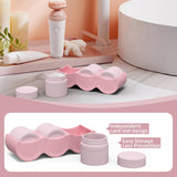 Maxbell Portable Empty Cosmetic Containers Silicone Cosmetic Lotion Bottles for Home Pink
