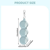 Maxbell Portable Empty Cosmetic Containers Silicone Cosmetic Lotion Bottles for Home Blue