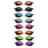 Maxbell 2 Pieces Lazy Eye Shadow Eyelash Patch Eye Makeup Stickers for All Eyeshapes Gold