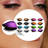 Maxbell 2 Pieces Lazy Eye Shadow Eyelash Patch Eye Makeup Stickers for All Eyeshapes Gold