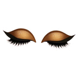 Maxbell 2 Pieces Lazy Eye Shadow Eyelash Patch Eye Makeup Stickers for All Eyeshapes Gold