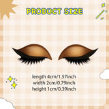 Maxbell 2 Pieces Lazy Eye Shadow Eyelash Patch Eye Makeup Stickers for All Eyeshapes Gold