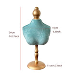 Maxbell Necklace Bust Display Stand Bedroom Gift for Women Necklace Mannequin Holder 16cmx36cm With High Base