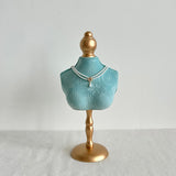 Maxbell Necklace Bust Display Stand Bedroom Gift for Women Necklace Mannequin Holder 16cmx36cm With High Base