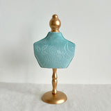 Maxbell Necklace Bust Display Stand Bedroom Gift for Women Necklace Mannequin Holder 16cmx36cm With High Base