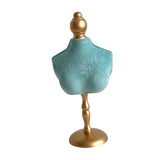 Maxbell Necklace Bust Display Stand Bedroom Gift for Women Necklace Mannequin Holder 16cmx36cm With High Base