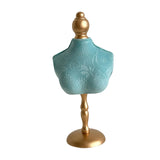 Maxbell Necklace Bust Display Stand Bedroom Gift for Women Necklace Mannequin Holder 16cmx36cm With High Base