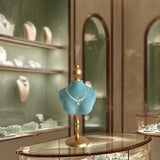 Maxbell Necklace Bust Display Stand Bedroom Gift for Women Necklace Mannequin Holder 16cmx36cm With High Base