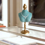 Maxbell Necklace Bust Display Stand Bedroom Gift for Women Necklace Mannequin Holder 16cmx36cm With High Base