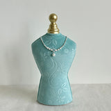 Maxbell Necklace Bust Display Stand Bedroom Gift for Women Necklace Mannequin Holder 18cmx34.5cm High