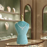 Maxbell Necklace Bust Display Stand Bedroom Gift for Women Necklace Mannequin Holder 18cmx34.5cm High