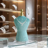 Maxbell Necklace Bust Display Stand Bedroom Gift for Women Necklace Mannequin Holder 18cmx34.5cm High