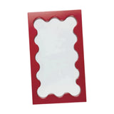 Maxbell Tabletop Makeup Mirror Vanity Table Mirror for Bedroom Bathroom Vanity Table Red