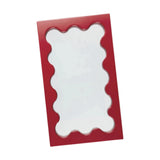 Maxbell Tabletop Makeup Mirror Vanity Table Mirror for Bedroom Bathroom Vanity Table Red