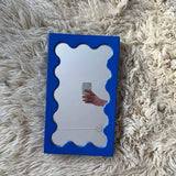 Maxbell Tabletop Makeup Mirror Vanity Table Mirror for Bedroom Bathroom Vanity Table Deep Blue