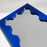 Maxbell Tabletop Makeup Mirror Vanity Table Mirror for Bedroom Bathroom Vanity Table Deep Blue