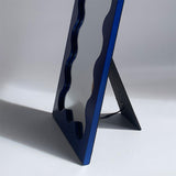 Maxbell Tabletop Makeup Mirror Vanity Table Mirror for Bedroom Bathroom Vanity Table Deep Blue