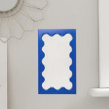 Maxbell Tabletop Makeup Mirror Vanity Table Mirror for Bedroom Bathroom Vanity Table Deep Blue