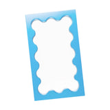 Maxbell Tabletop Makeup Mirror Vanity Table Mirror for Bedroom Bathroom Vanity Table Blue