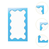 Maxbell Tabletop Makeup Mirror Vanity Table Mirror for Bedroom Bathroom Vanity Table Blue