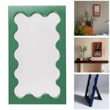 Maxbell Tabletop Makeup Mirror Vanity Table Mirror for Bedroom Bathroom Vanity Table Green