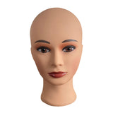Maxbell Female Mannequin Head Form Wig Display Stand for Cosmetology Glasses Headset Light skin