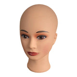 Maxbell Female Mannequin Head Form Wig Display Stand for Cosmetology Glasses Headset Light skin
